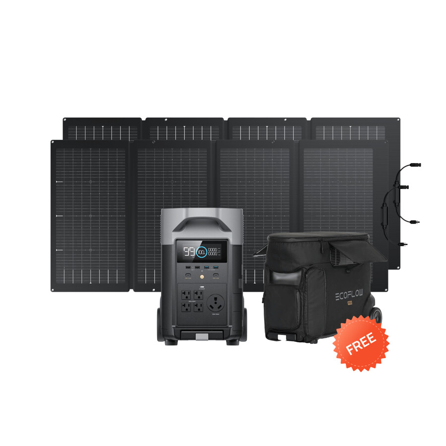 ecoflow delta pro 2 x 220w tragbare solarpaneele delta pro tasche gratis