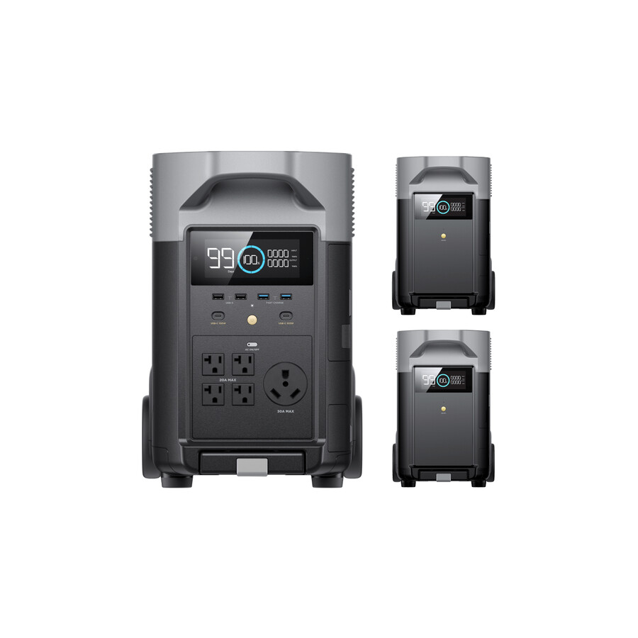 ecoflow delta pro intelligenter zusatzakku 800-w-lichtmaschinenladegerät