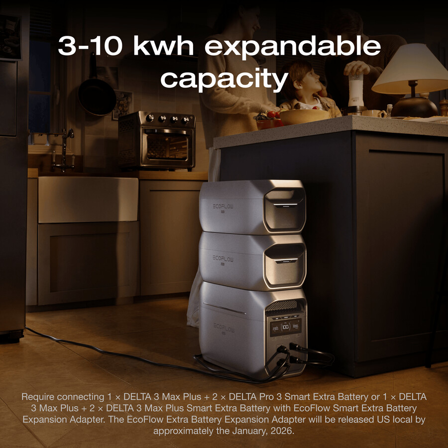 ecoflow delta 3 max series tragbare powerstation 2048wh
