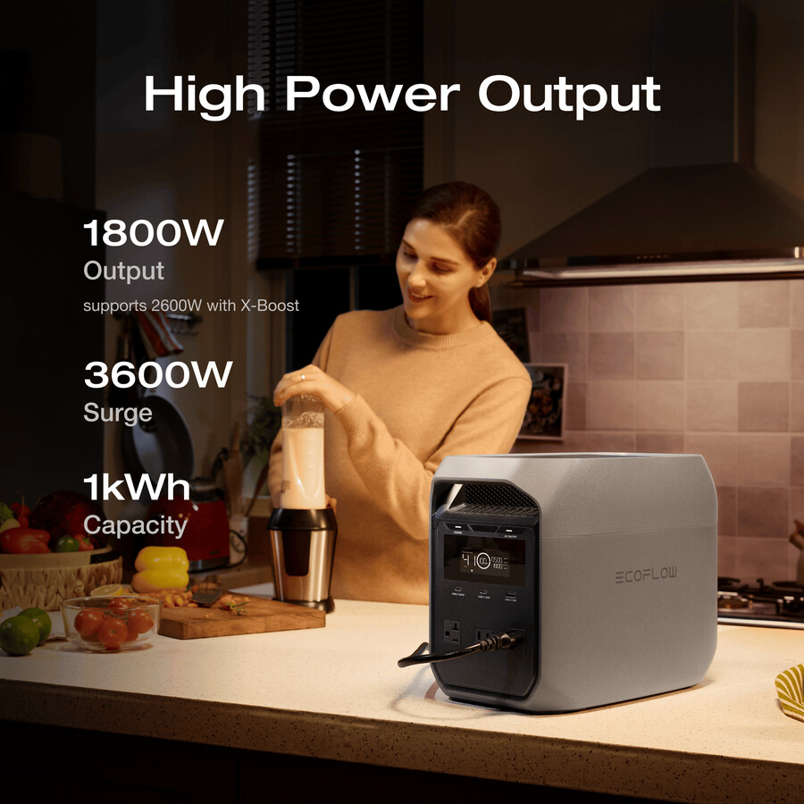 ecoflow delta 3 classic tragbare powerstation 1024wh