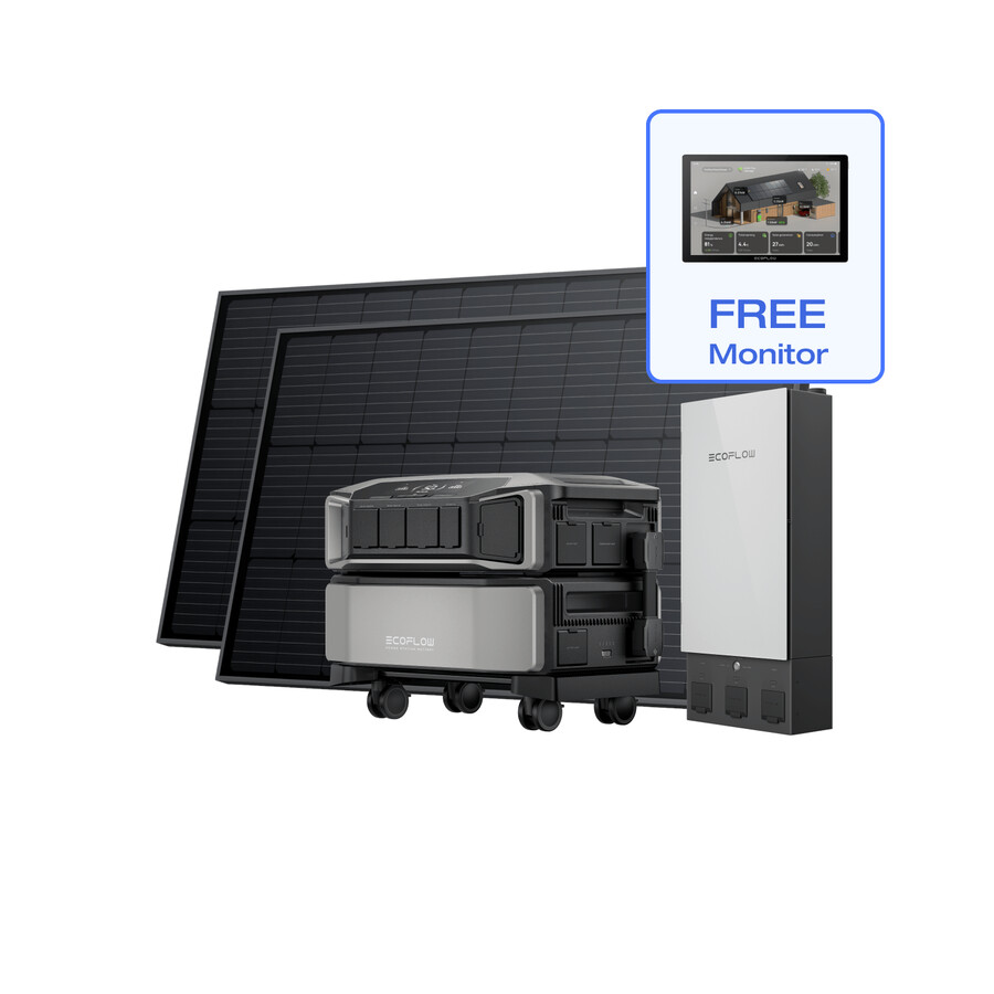 ecoflow delta pro ultra smart home panel 2 2 × 400w starre solarmodule gratis powerinsight exklusiv im web