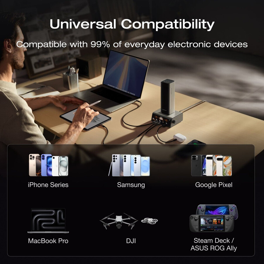 ecoflow rapid pro powerbank 27.650 mah 300 w 140 w integriertes kabel