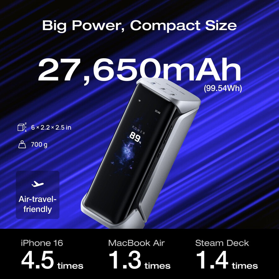 ecoflow rapid pro x powerbank 27.650 mah 300 w