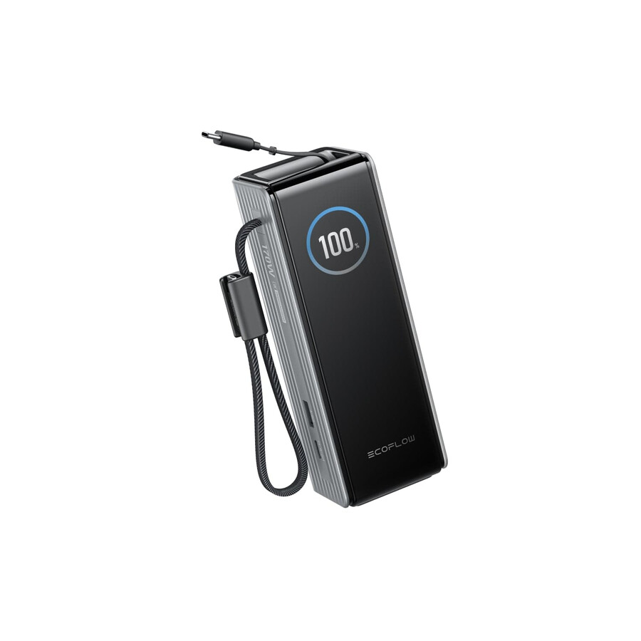 ecoflow rapid powerbank 25.000 mah 170 w 100 w integrierter verstärker und einziehbare kabel
