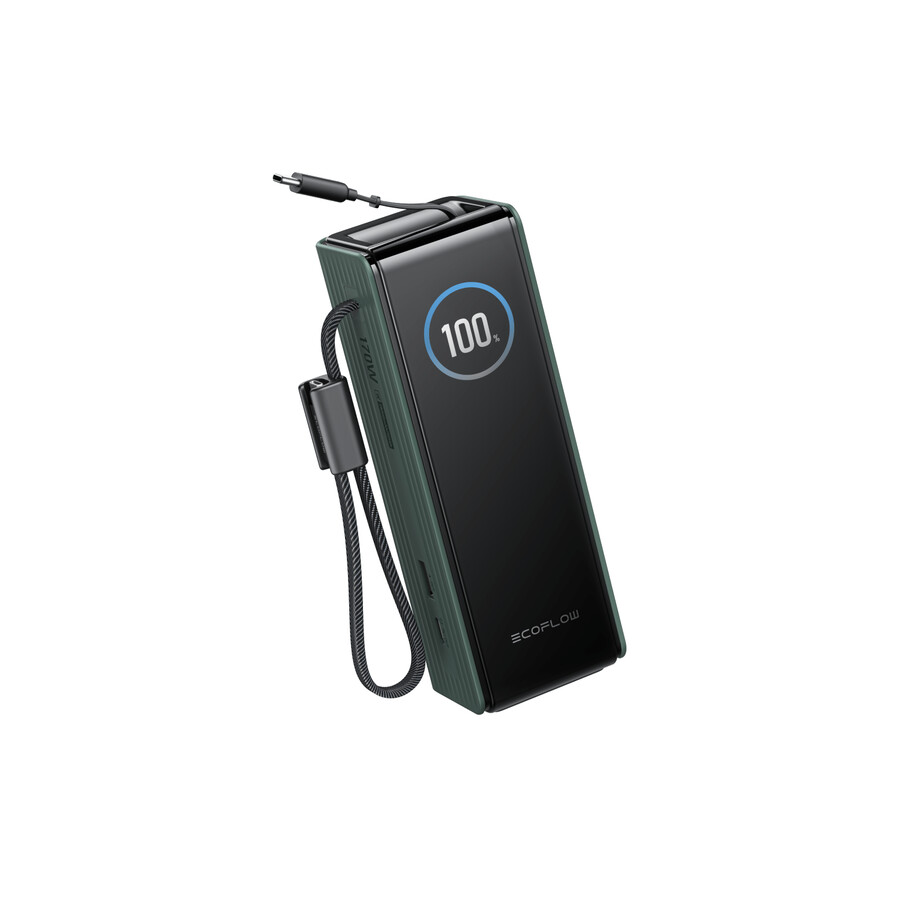 ecoflow rapid powerbank 25.000 mah 170 w 100 w integrierter verstärker und einziehbare kabel