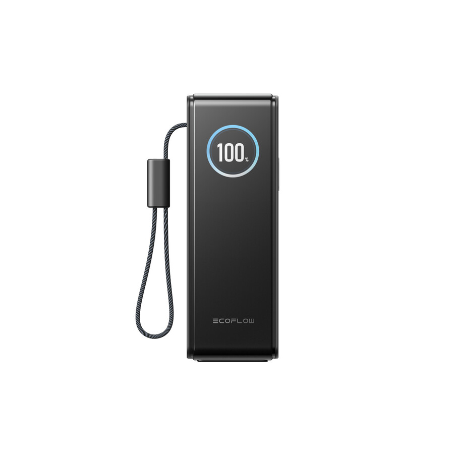 ecoflow rapid powerbank 25.000 mah 170 w 100 w integrierter verstärker und einziehbare kabel