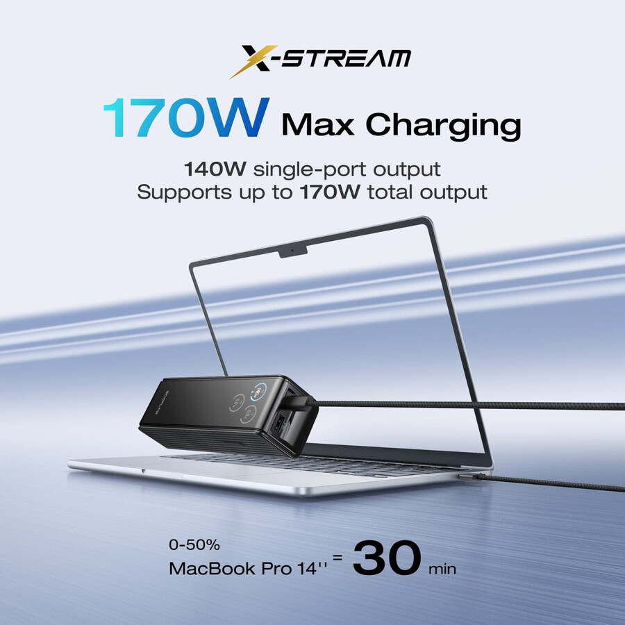 ecoflow rapid powerbank 25.000 mah 170 w
