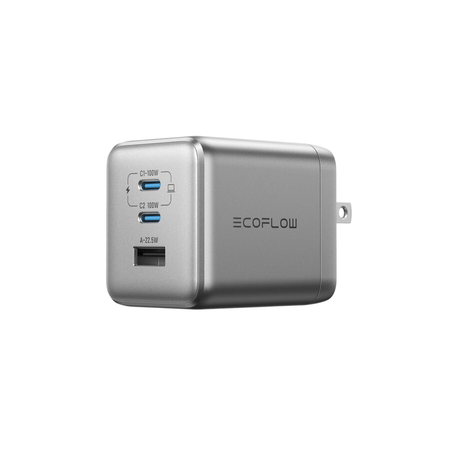ecoflow rapid pro ladegerät 100w 3 anschlüsse gan