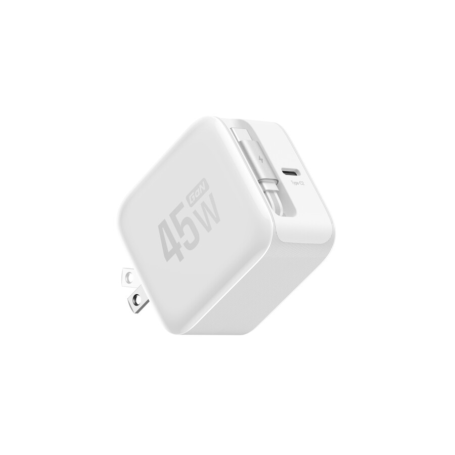 ecoflow rapid ladegerät 45w einziehbares kabel gan