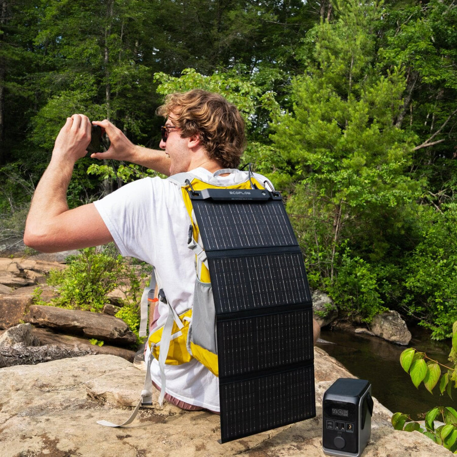 ecoflow 28w ultraleichtes solarpanel direktes laden von geräten